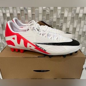 Nike Zoom Vapor 15 Academy AG White Orange Soccer Cleat DJ5630-600 Men Size 7.5